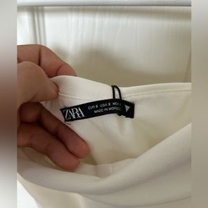 Zara White Bustier